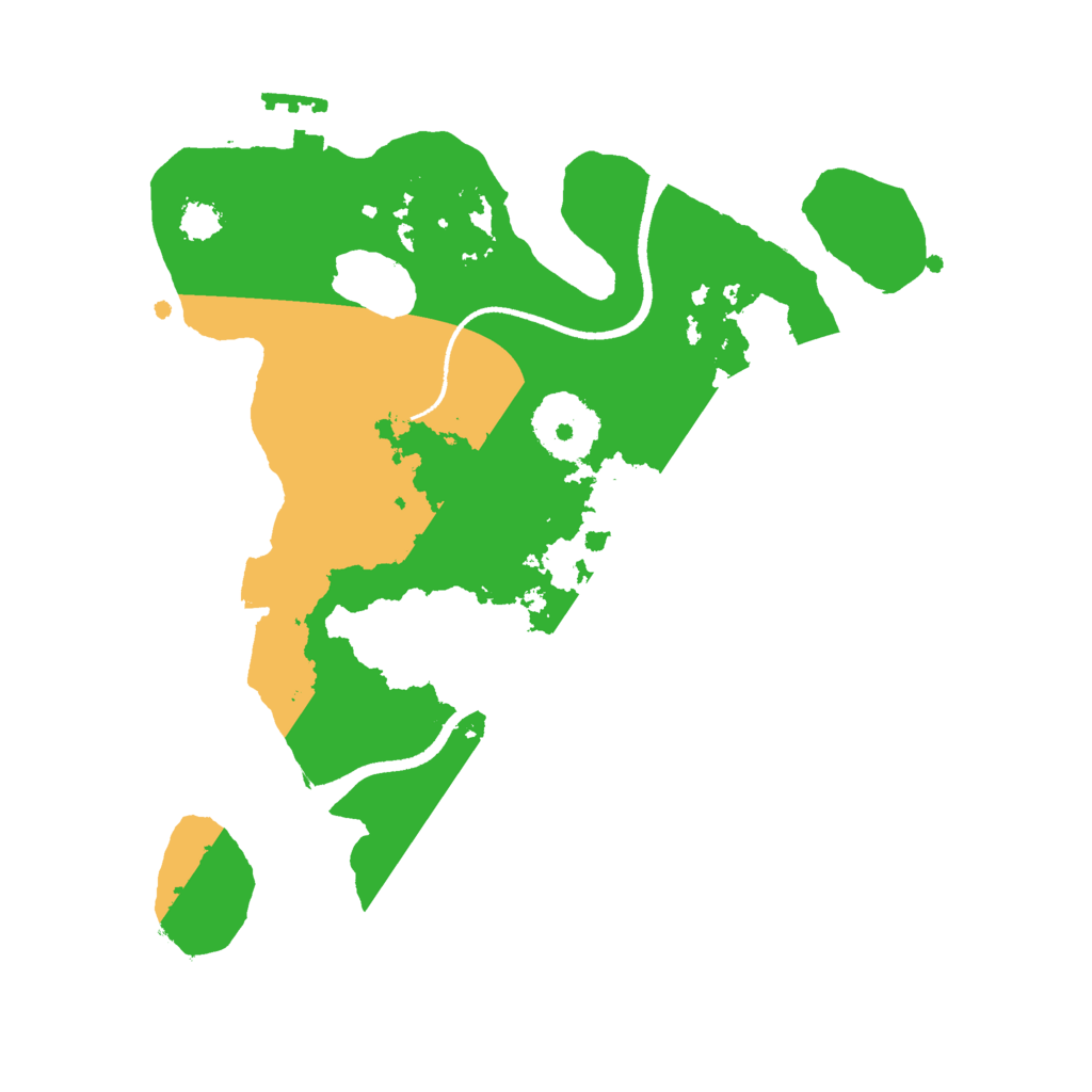 Biome Rust Map: Procedural Map, Size: 2500, Seed: 4541