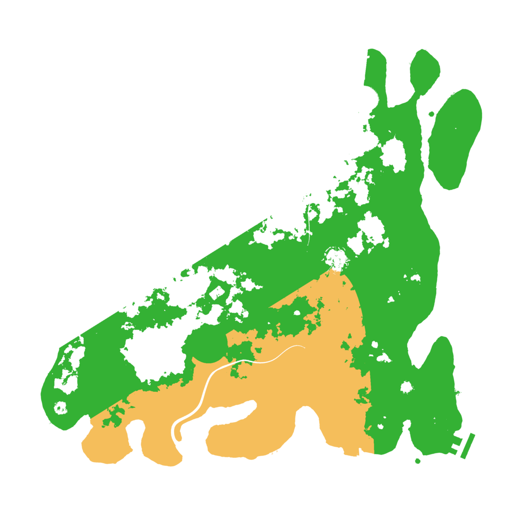 Biome Rust Map: Procedural Map, Size: 3888, Seed: 2300000