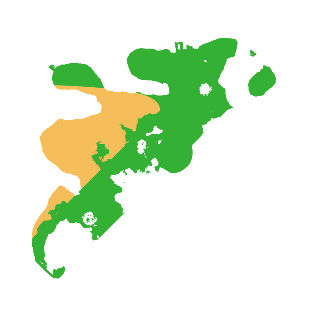 Biome Rust Map: Procedural Map, Size: 2400, Seed: 1017