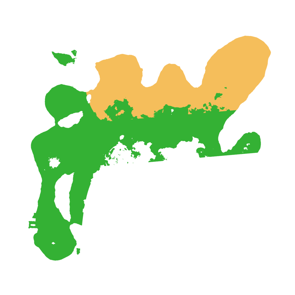 Biome Rust Map: Procedural Map, Size: 2500, Seed: 1195862466