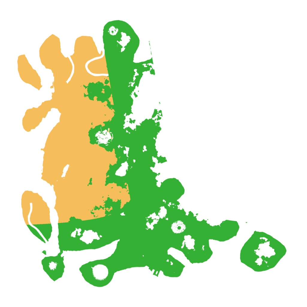 Biome Rust Map: Procedural Map, Size: 3500, Seed: 1250