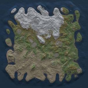 Thumbnail Rust Map: Procedural Map, Size: 4500, Seed: 1776, 19 Monuments