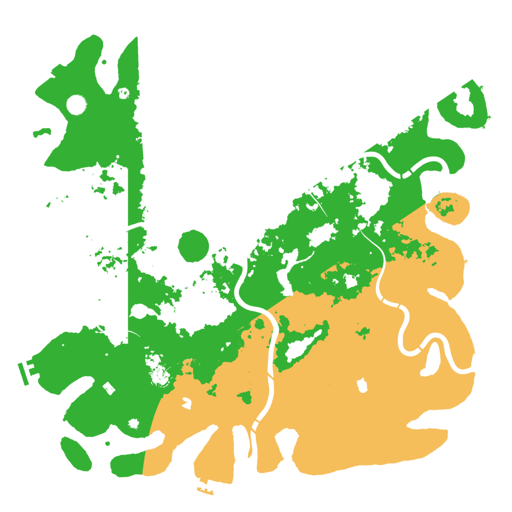 Biome Rust Map: Procedural Map, Size: 4500, Seed: 889351470