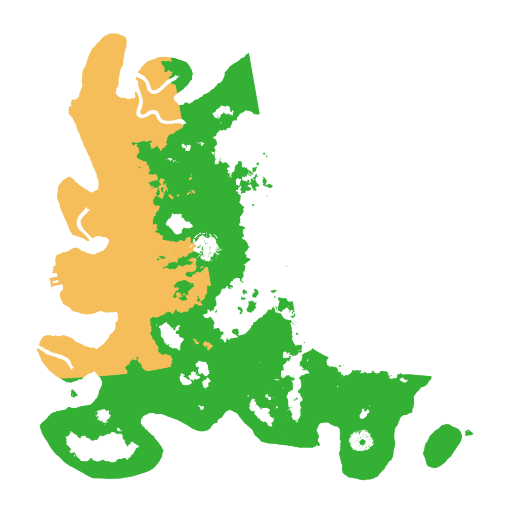 Biome Rust Map: Procedural Map, Size: 3500, Seed: 43279874