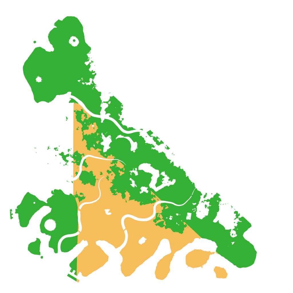 Biome Rust Map: Procedural Map, Size: 4500, Seed: 5001