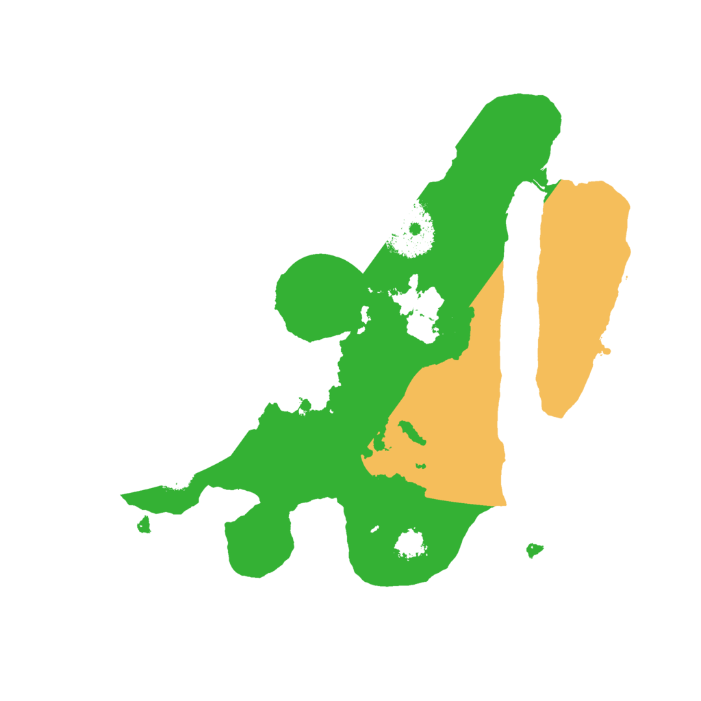 Biome Rust Map: Procedural Map, Size: 2200, Seed: 5777544