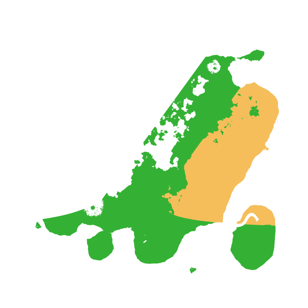 Biome Rust Map: Procedural Map, Size: 2500, Seed: 5777544