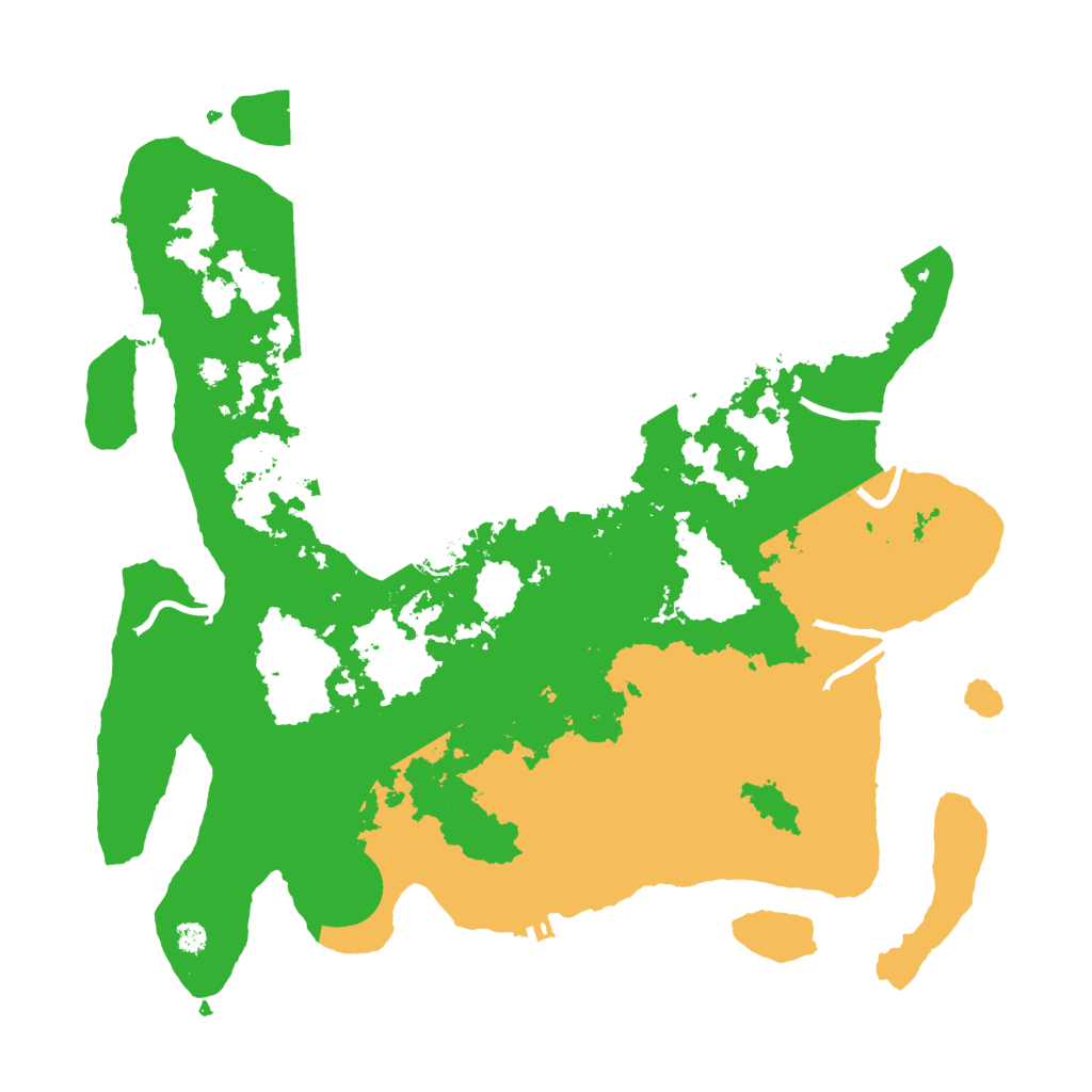 Biome Rust Map: Procedural Map, Size: 3700, Seed: 645
