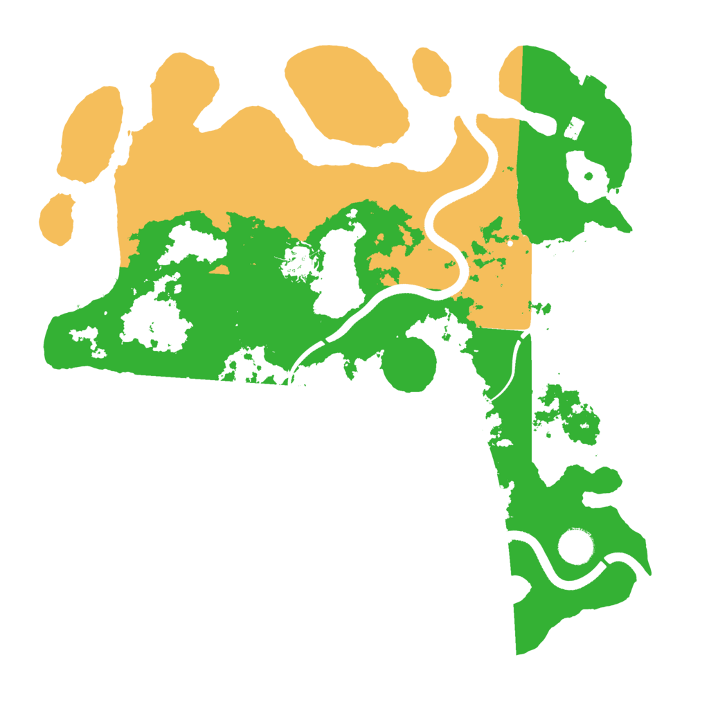 Biome Rust Map: Procedural Map, Size: 3500, Seed: 1697251177