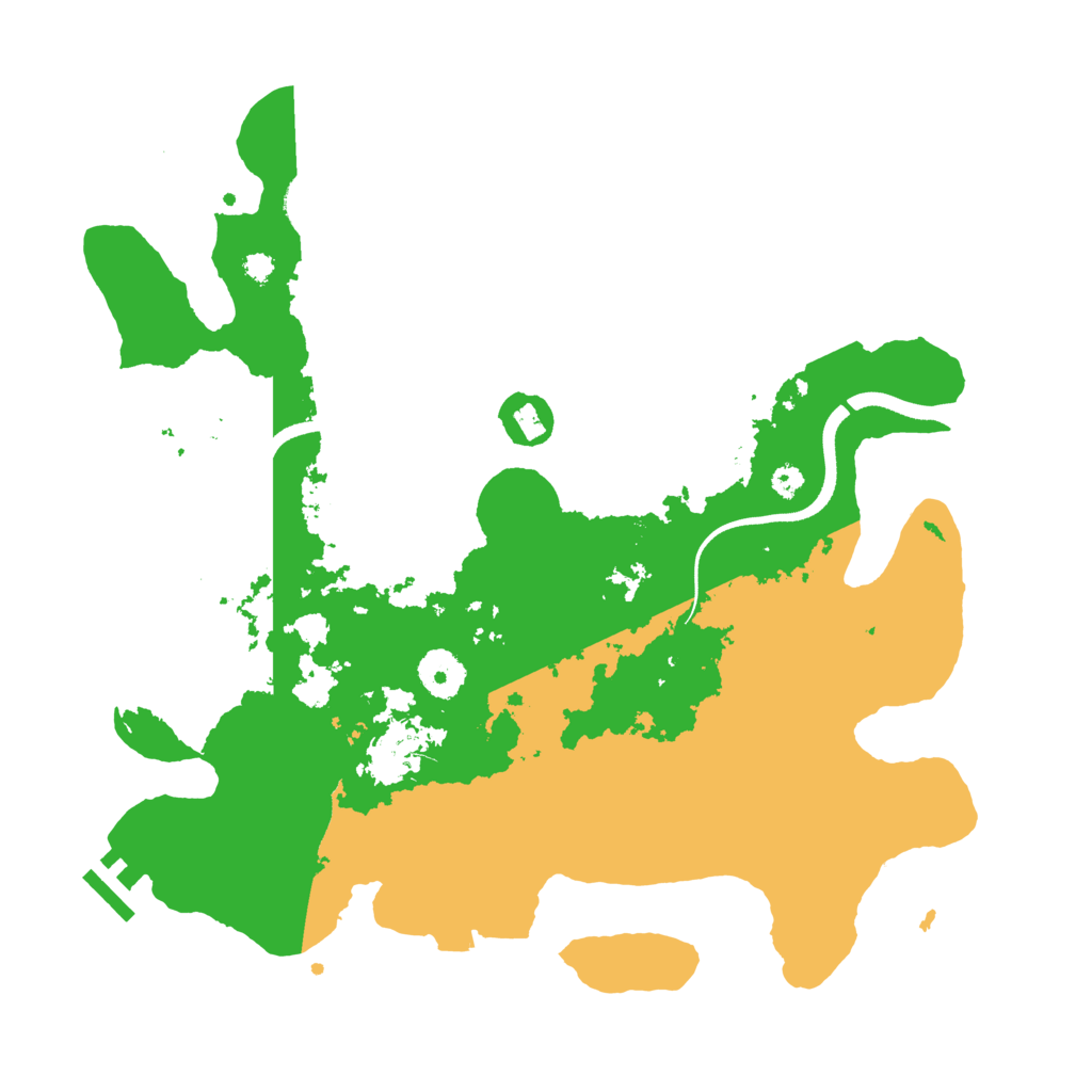 Biome Rust Map: Procedural Map, Size: 3500, Seed: 84416773