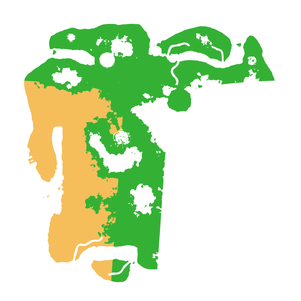 Biome Rust Map: Procedural Map, Size: 3500, Seed: 61991195