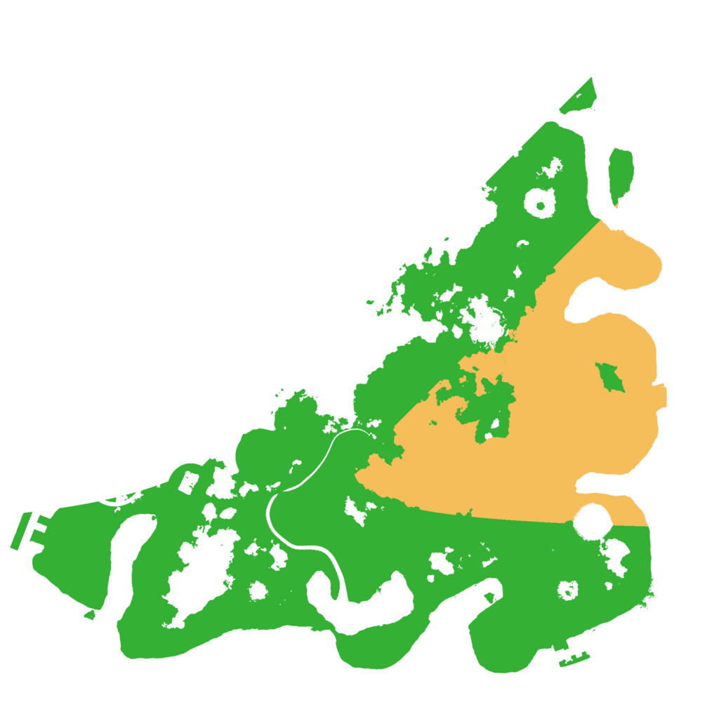 Biome Rust Map: Procedural Map, Size: 3500, Seed: 45674056