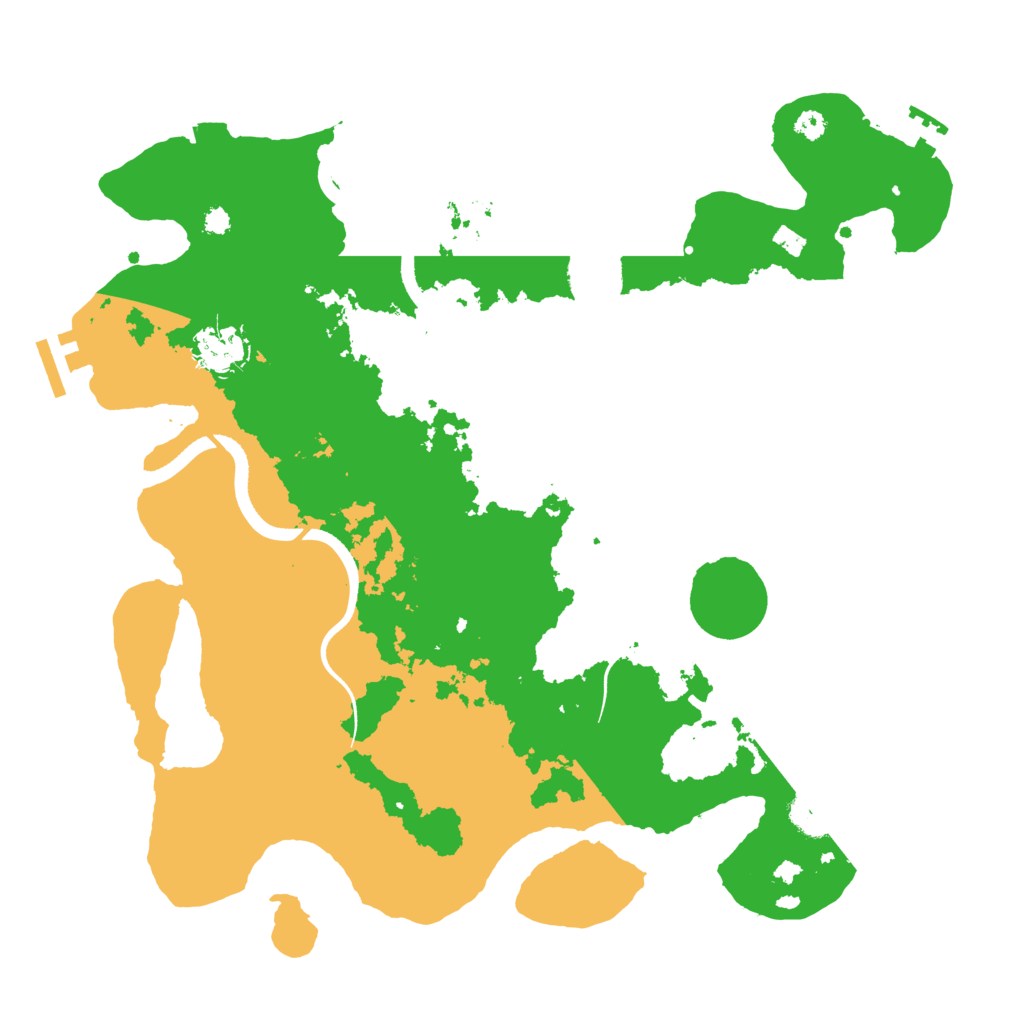 Biome Rust Map: Procedural Map, Size: 3500, Seed: 32633043