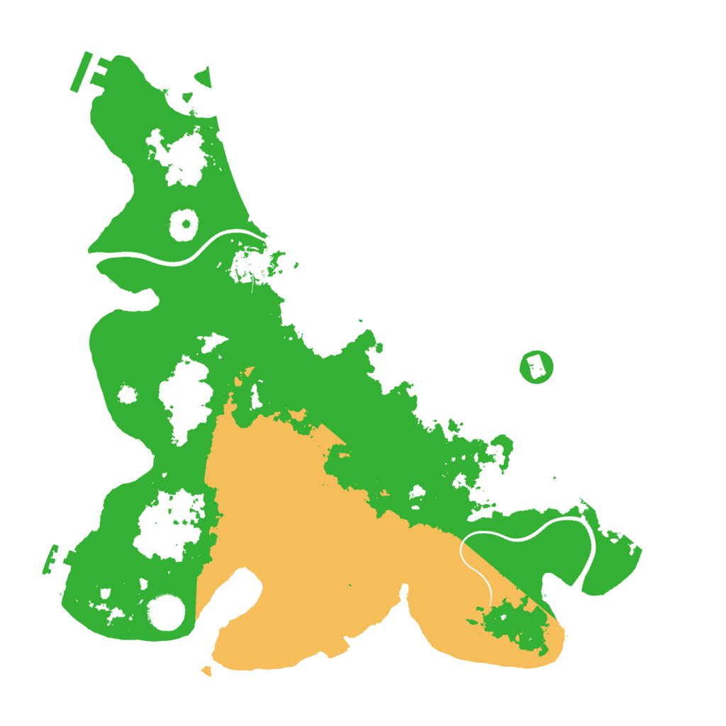 Biome Rust Map: Procedural Map, Size: 3500, Seed: 93920510