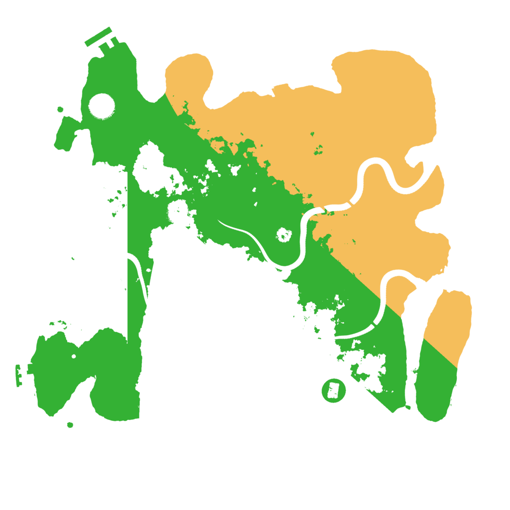 Biome Rust Map: Procedural Map, Size: 3500, Seed: 442