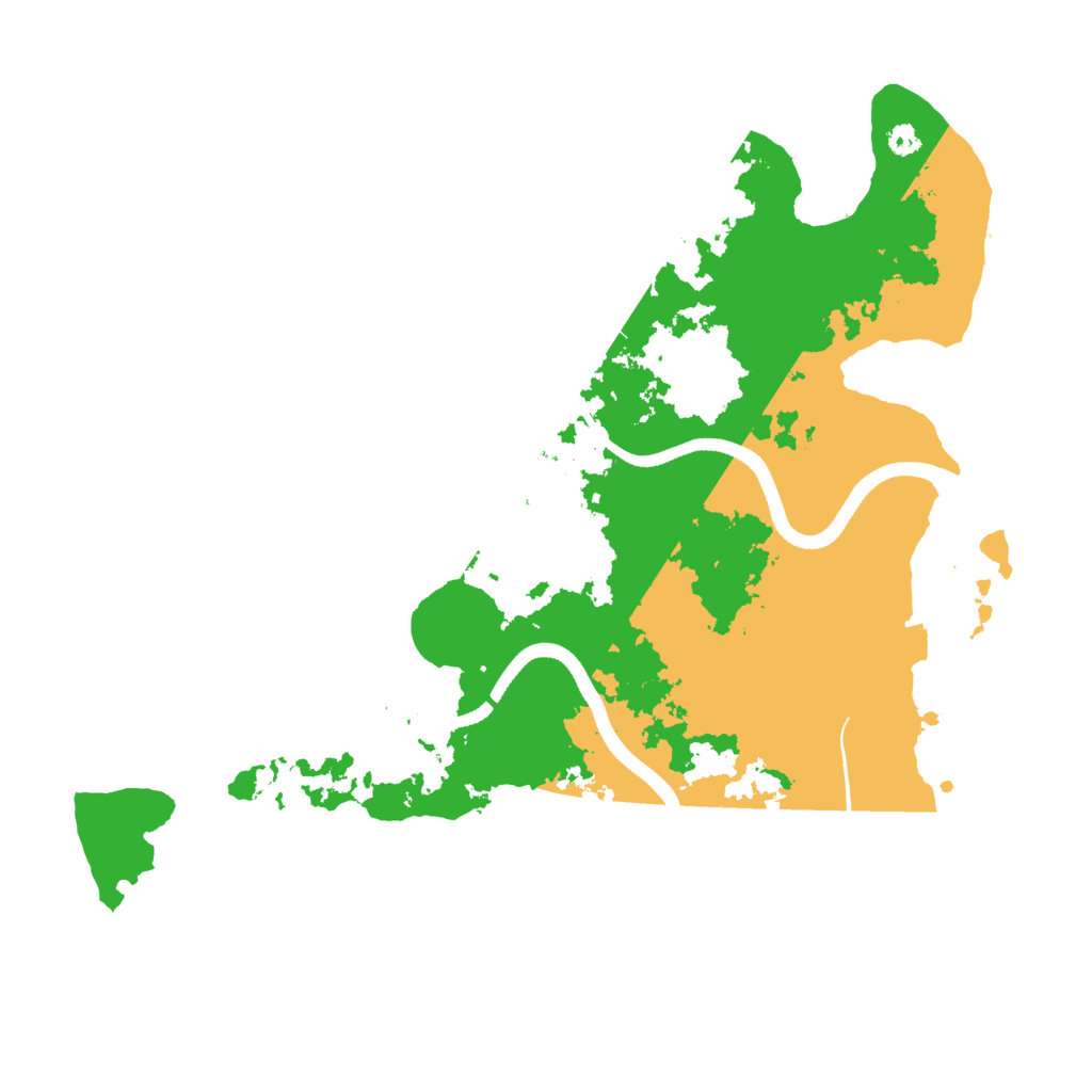 Biome Rust Map: Procedural Map, Size: 3500, Seed: 68505269