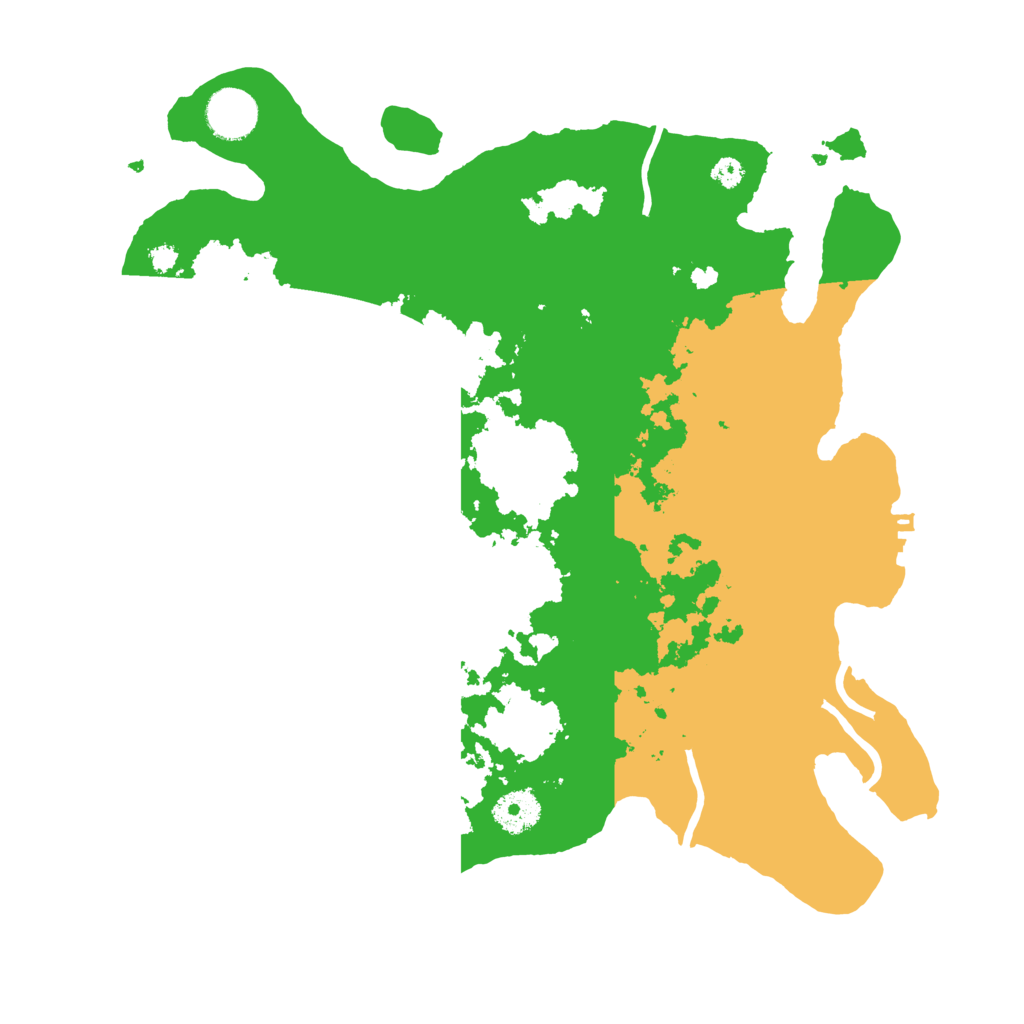 Biome Rust Map: Procedural Map, Size: 3500, Seed: 68571152
