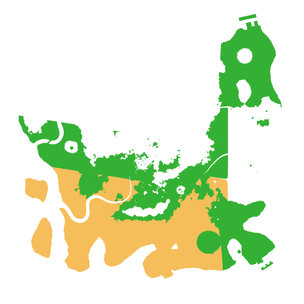 Biome Rust Map: Procedural Map, Size: 3500, Seed: 58745475