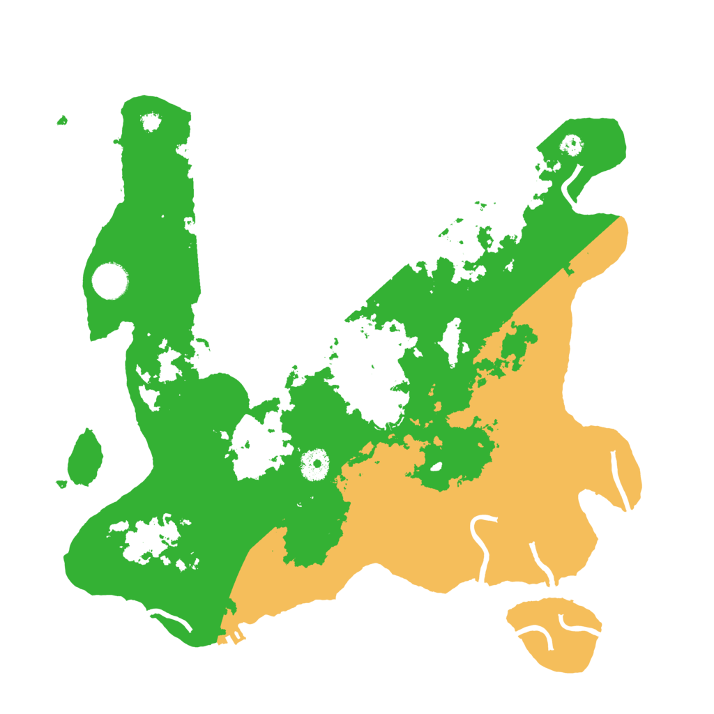 Biome Rust Map: Procedural Map, Size: 3500, Seed: 3354969