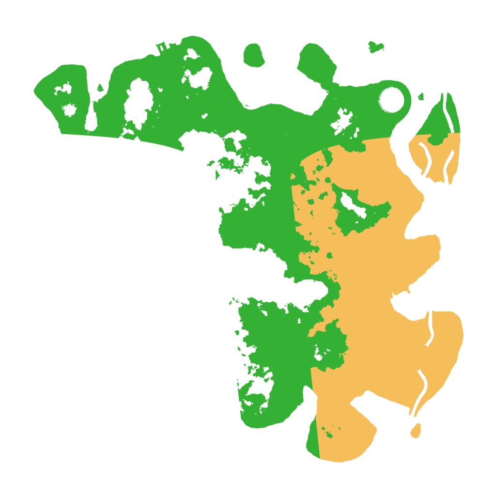 Biome Rust Map: Procedural Map, Size: 3500, Seed: 4768095