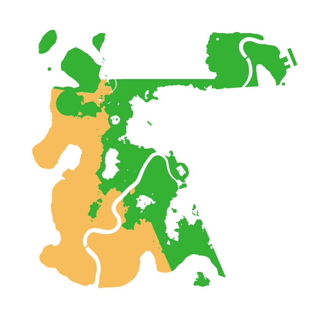 Biome Rust Map: Procedural Map, Size: 3500, Seed: 21131053