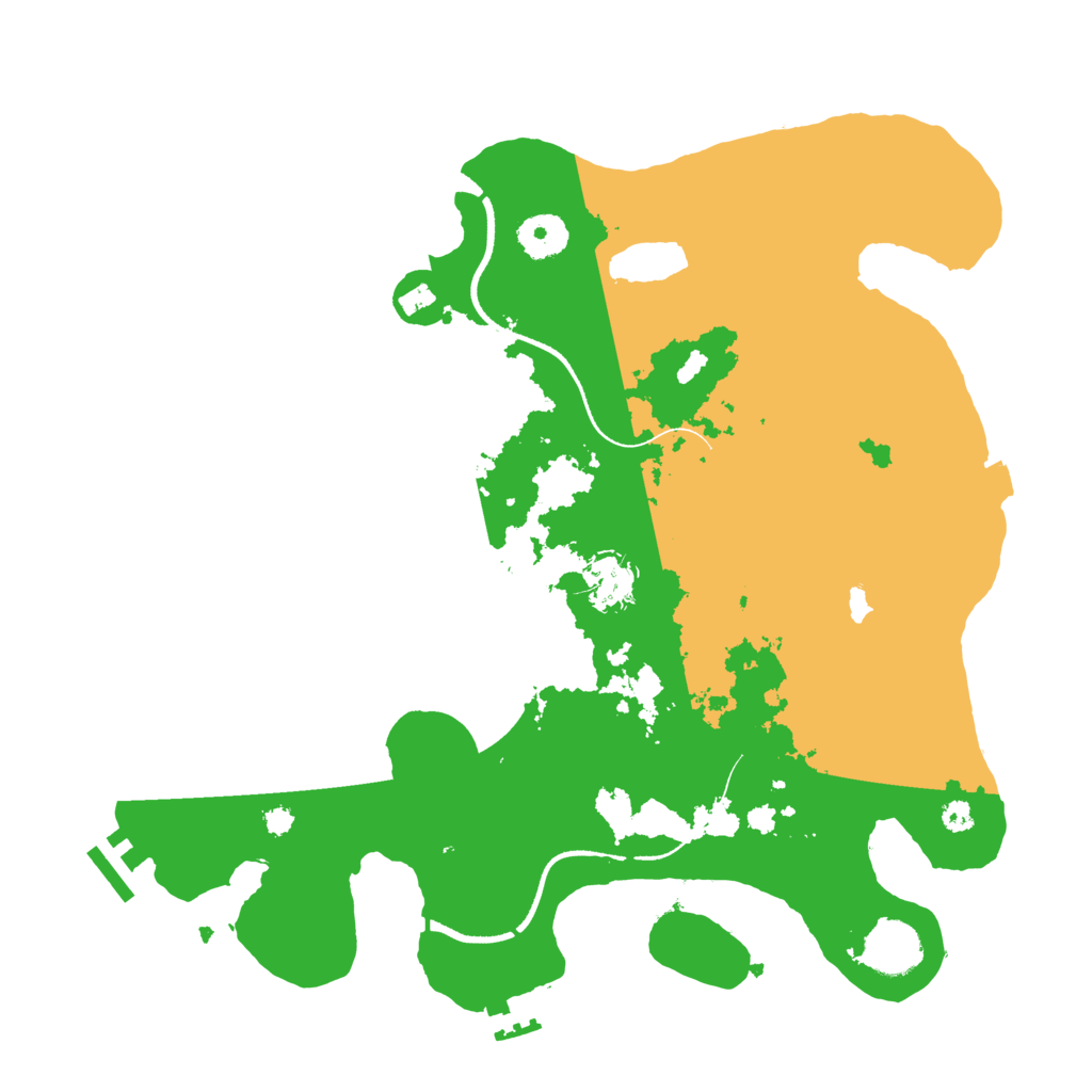 Biome Rust Map: Procedural Map, Size: 3500, Seed: 4094697