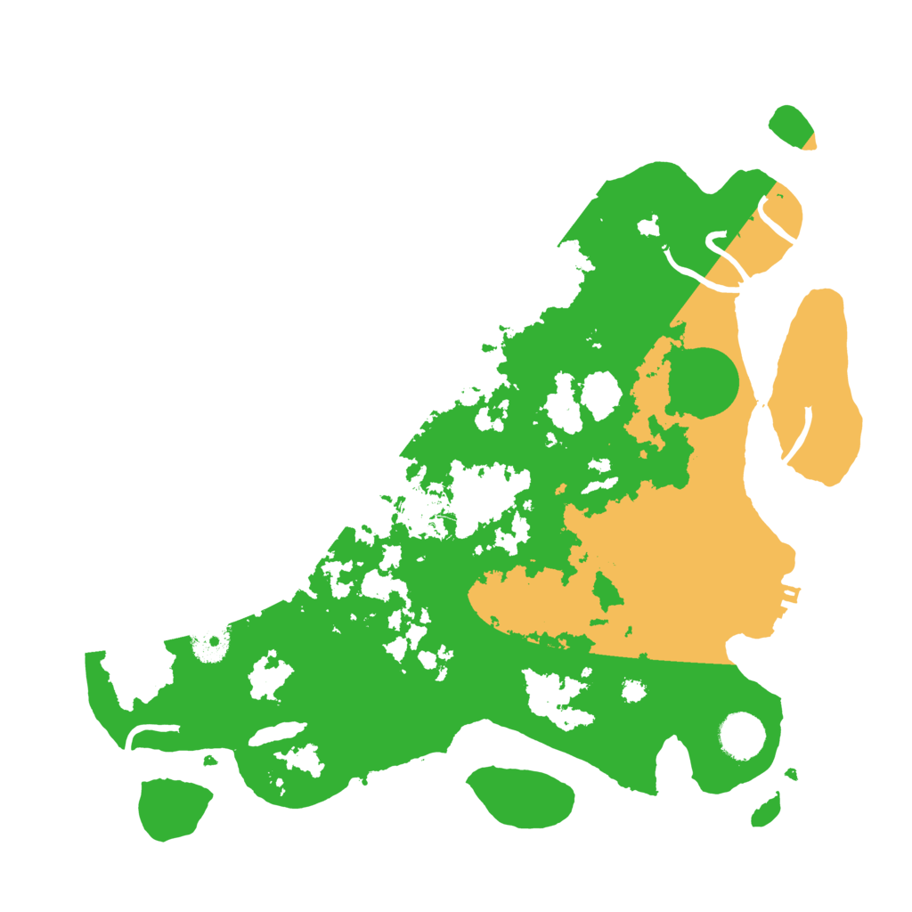 Biome Rust Map: Procedural Map, Size: 3500, Seed: 11371010