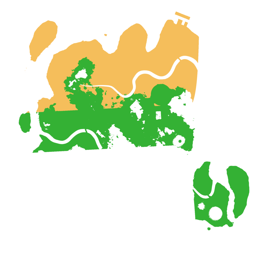 Biome Rust Map: Procedural Map, Size: 3500, Seed: 28529905