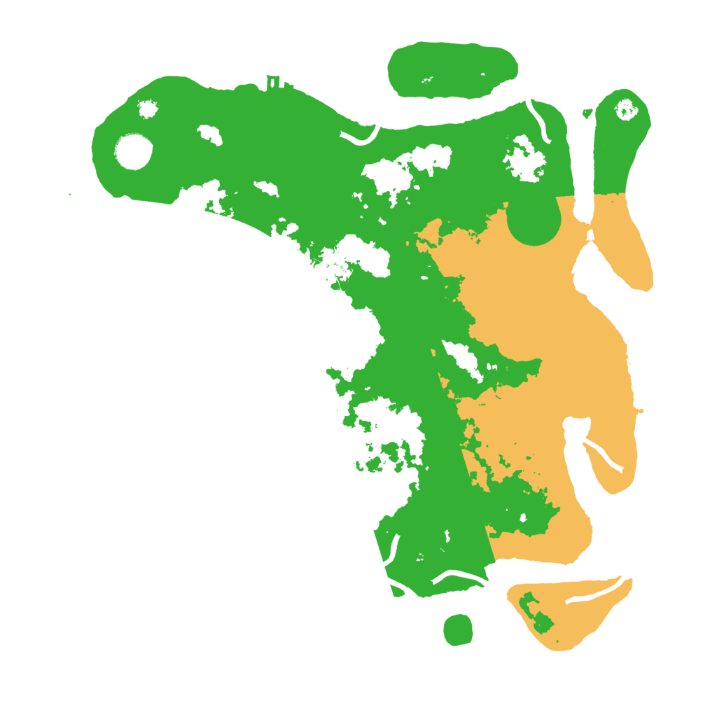 Biome Rust Map: Procedural Map, Size: 3500, Seed: 73727615