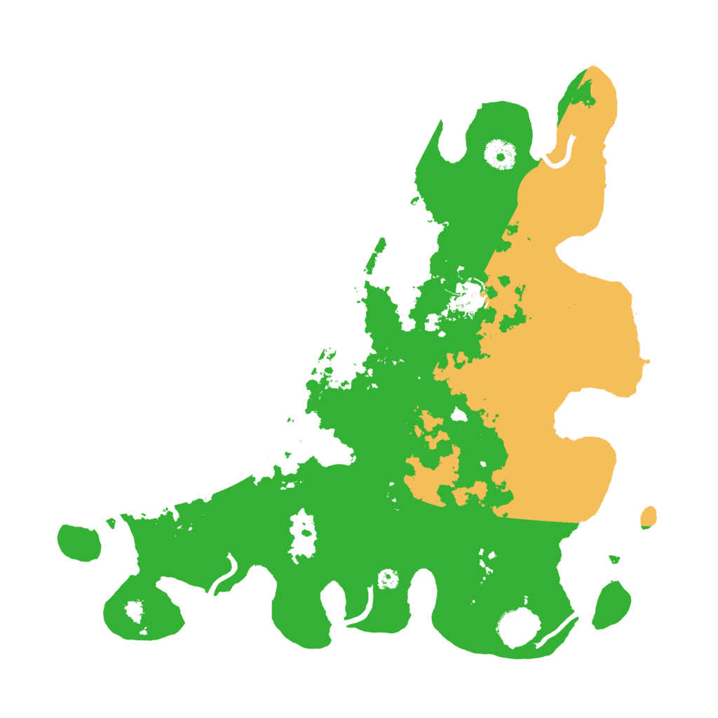 Biome Rust Map: Procedural Map, Size: 3500, Seed: 43184457