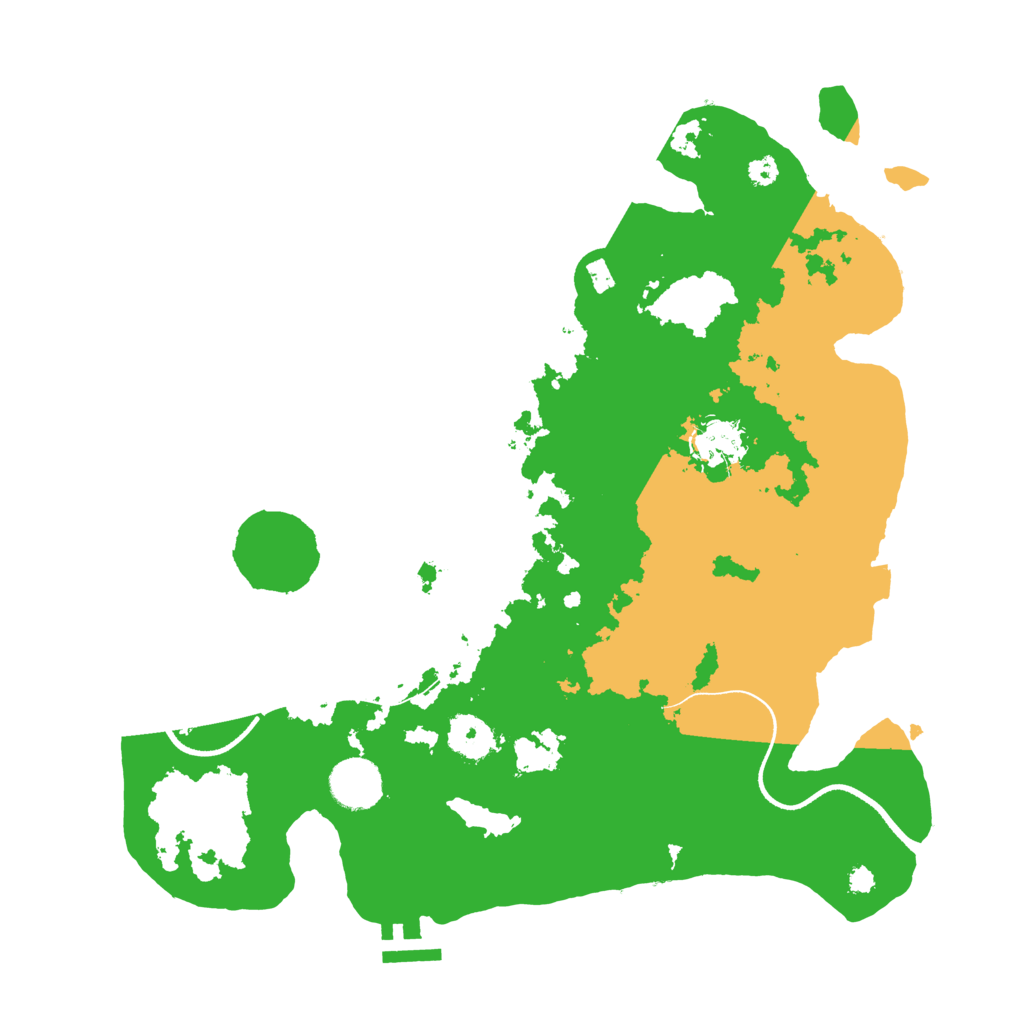 Biome Rust Map: Procedural Map, Size: 3500, Seed: 11603835