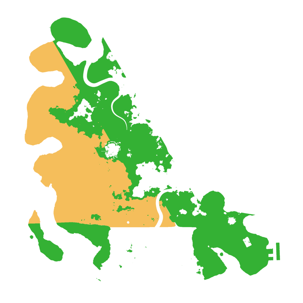 Biome Rust Map: Procedural Map, Size: 3500, Seed: 39781432