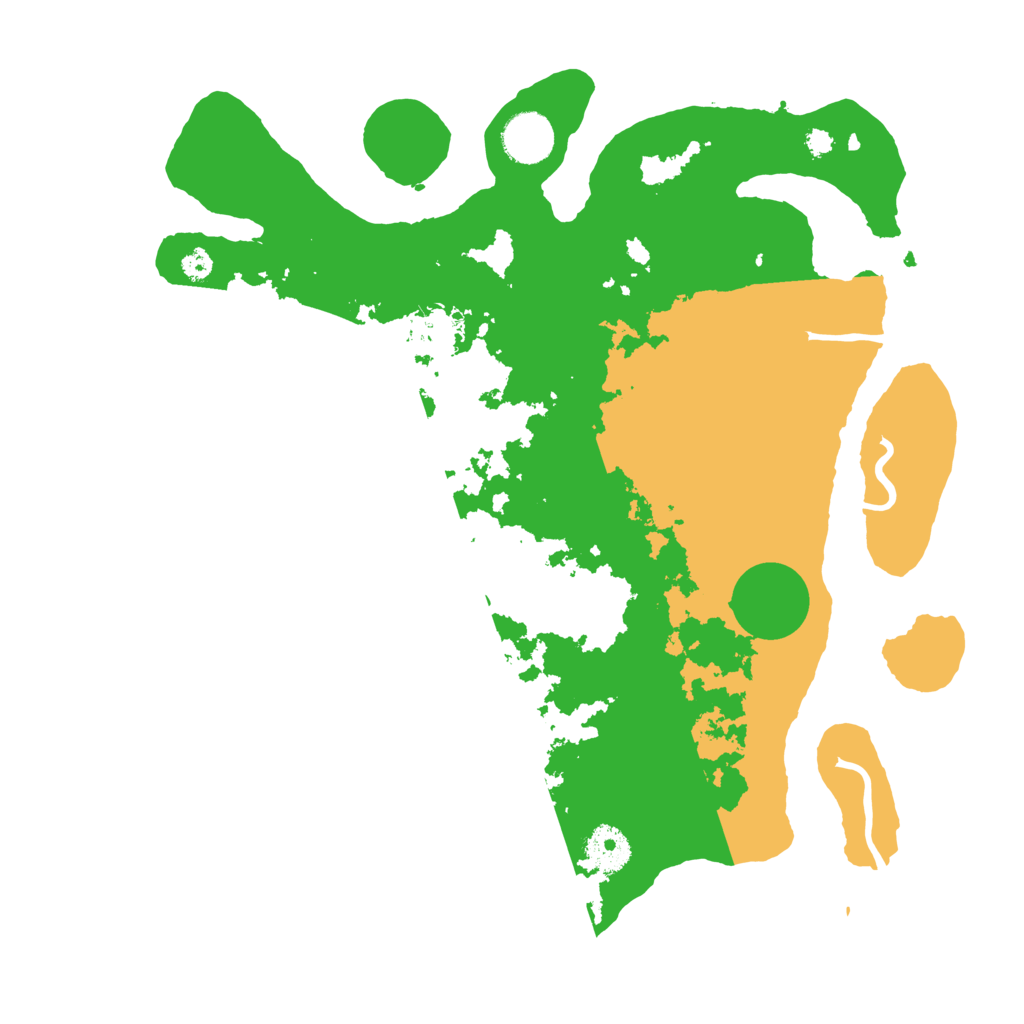 Biome Rust Map: Procedural Map, Size: 3500, Seed: 24960989