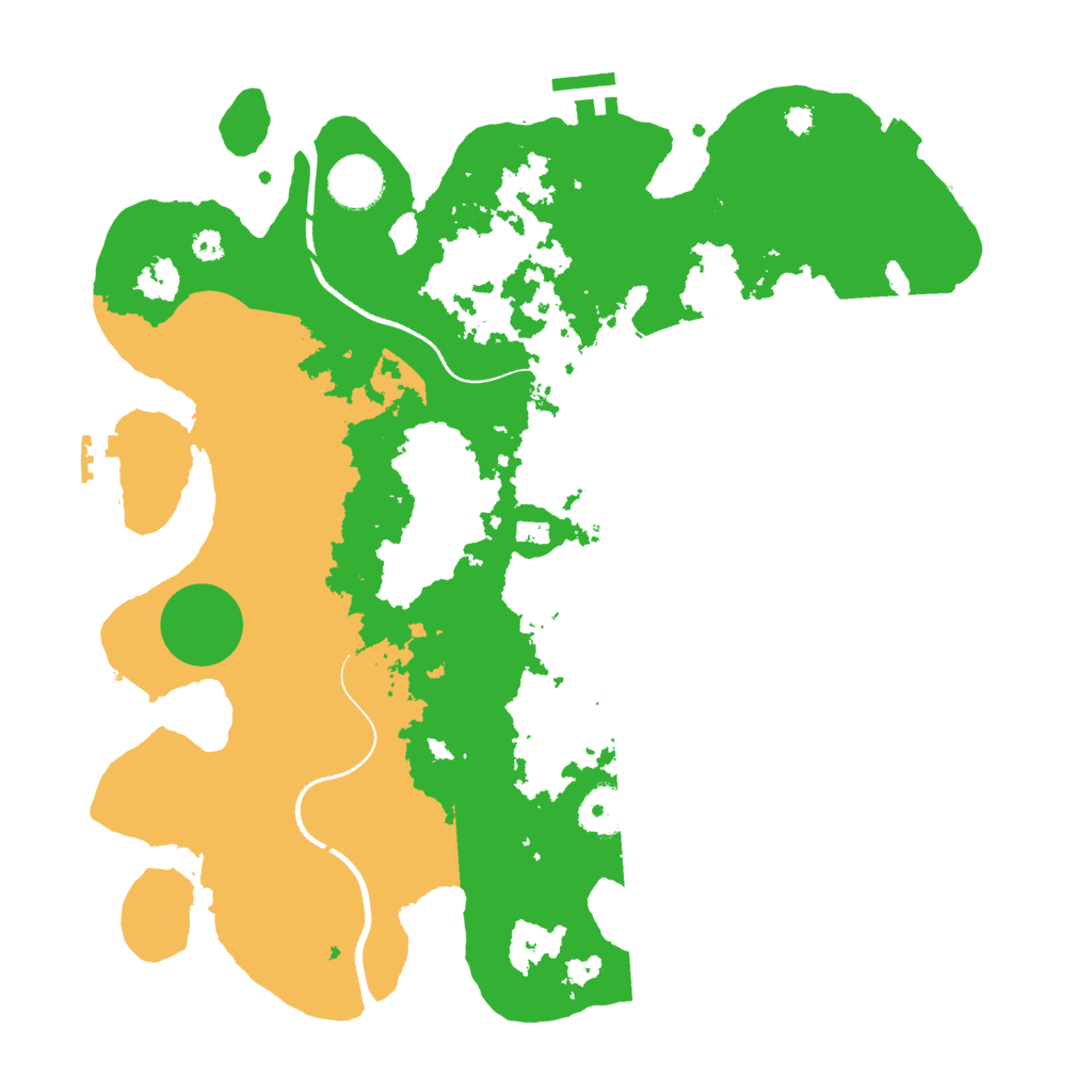 Biome Rust Map: Procedural Map, Size: 3500, Seed: 78859369