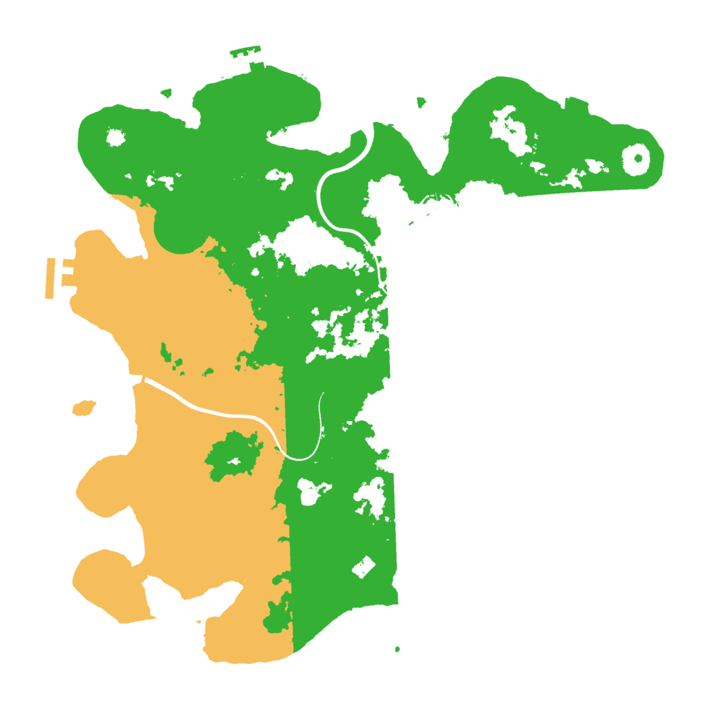 Biome Rust Map: Procedural Map, Size: 3500, Seed: 79092722