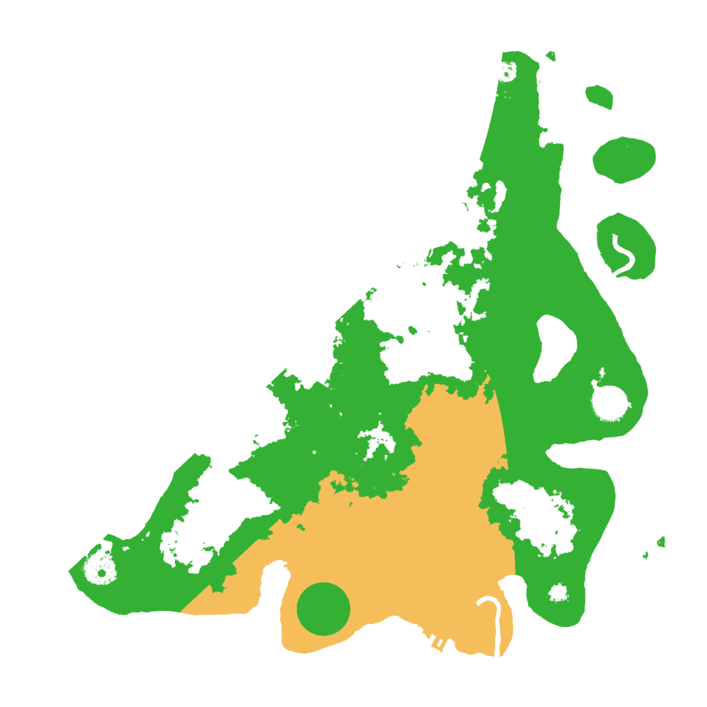 Biome Rust Map: Procedural Map, Size: 3500, Seed: 84390080