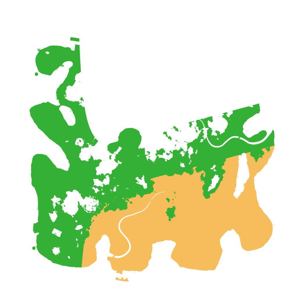 Biome Rust Map: Procedural Map, Size: 3500, Seed: 64435270