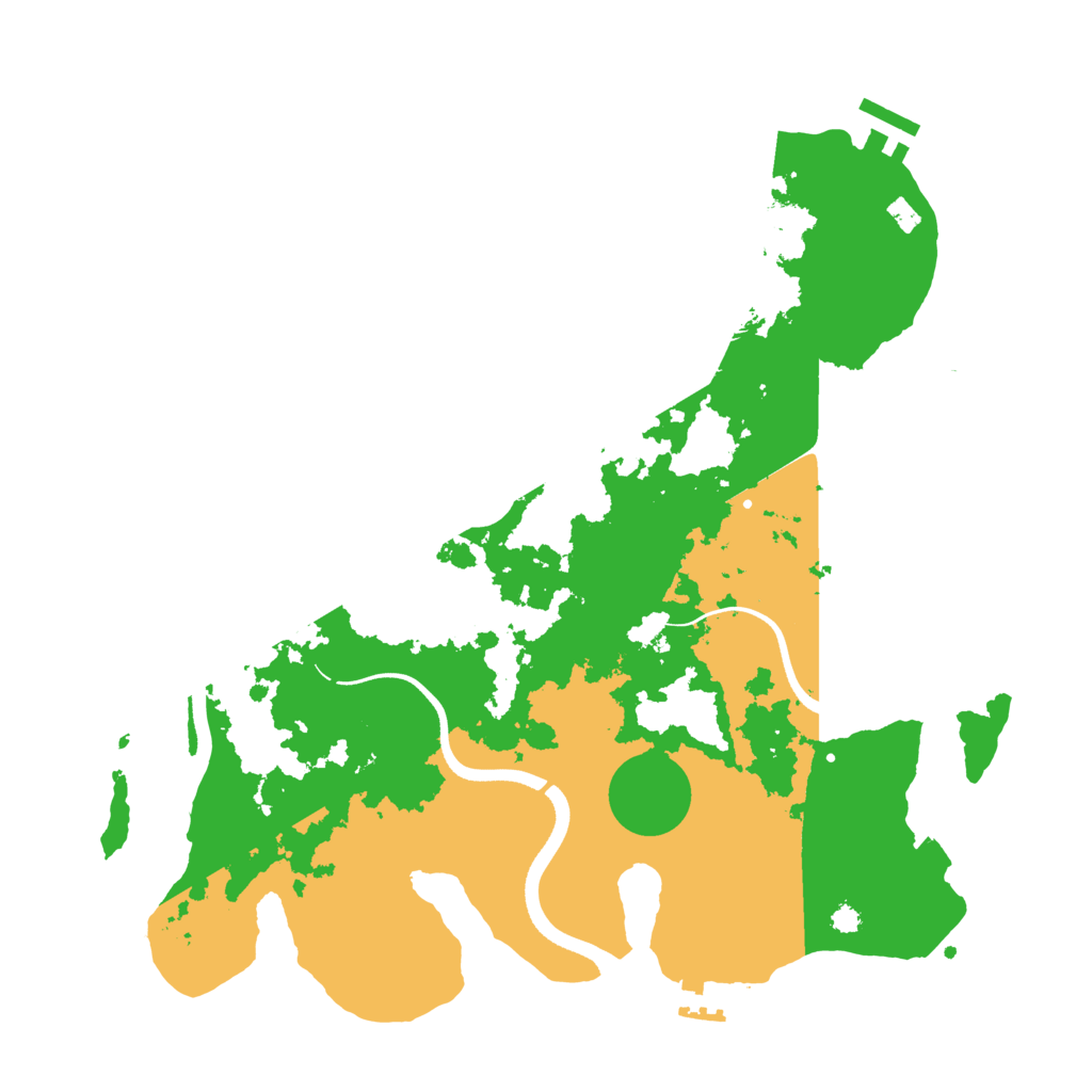 Biome Rust Map: Procedural Map, Size: 3500, Seed: 97220068