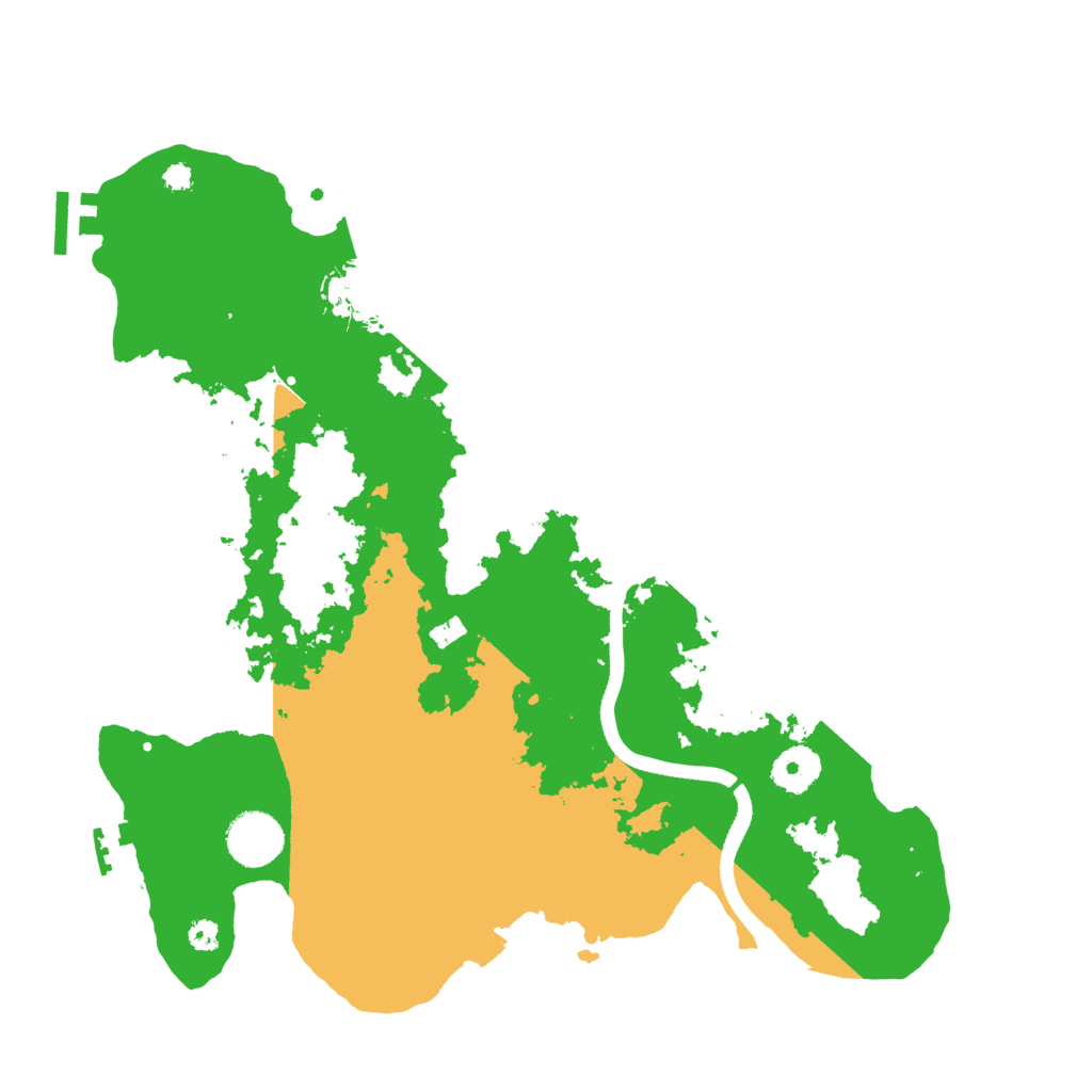Biome Rust Map: Procedural Map, Size: 3500, Seed: 94741232