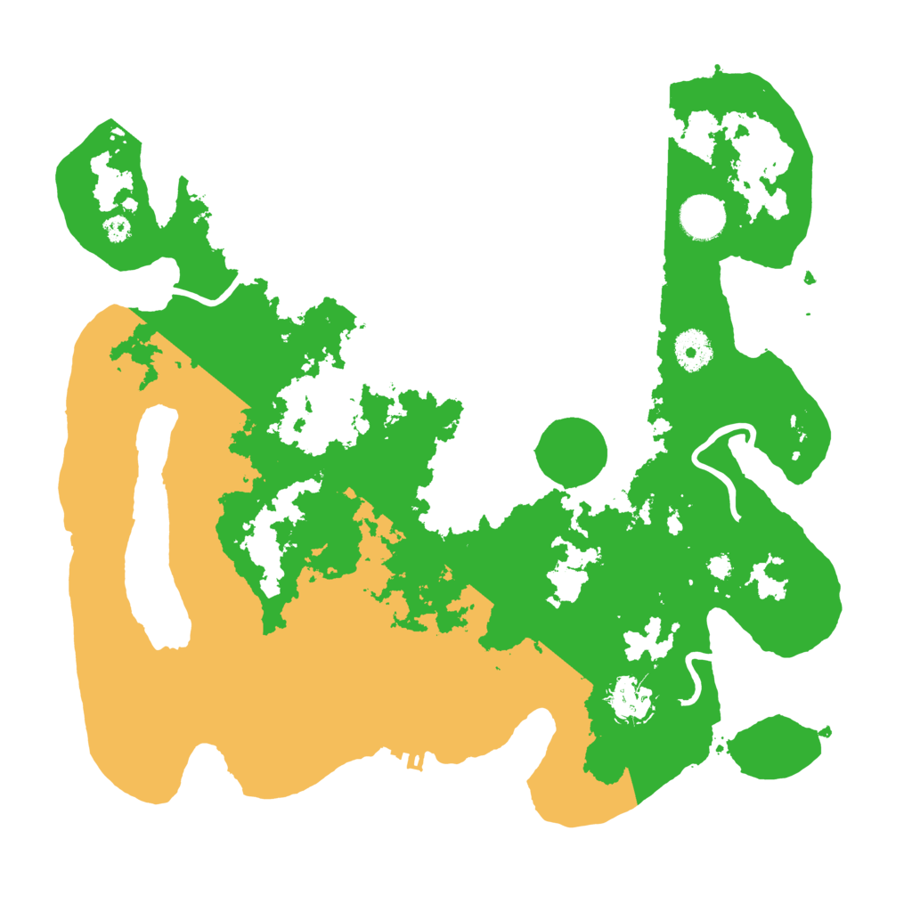 Biome Rust Map: Procedural Map, Size: 3500, Seed: 15457252