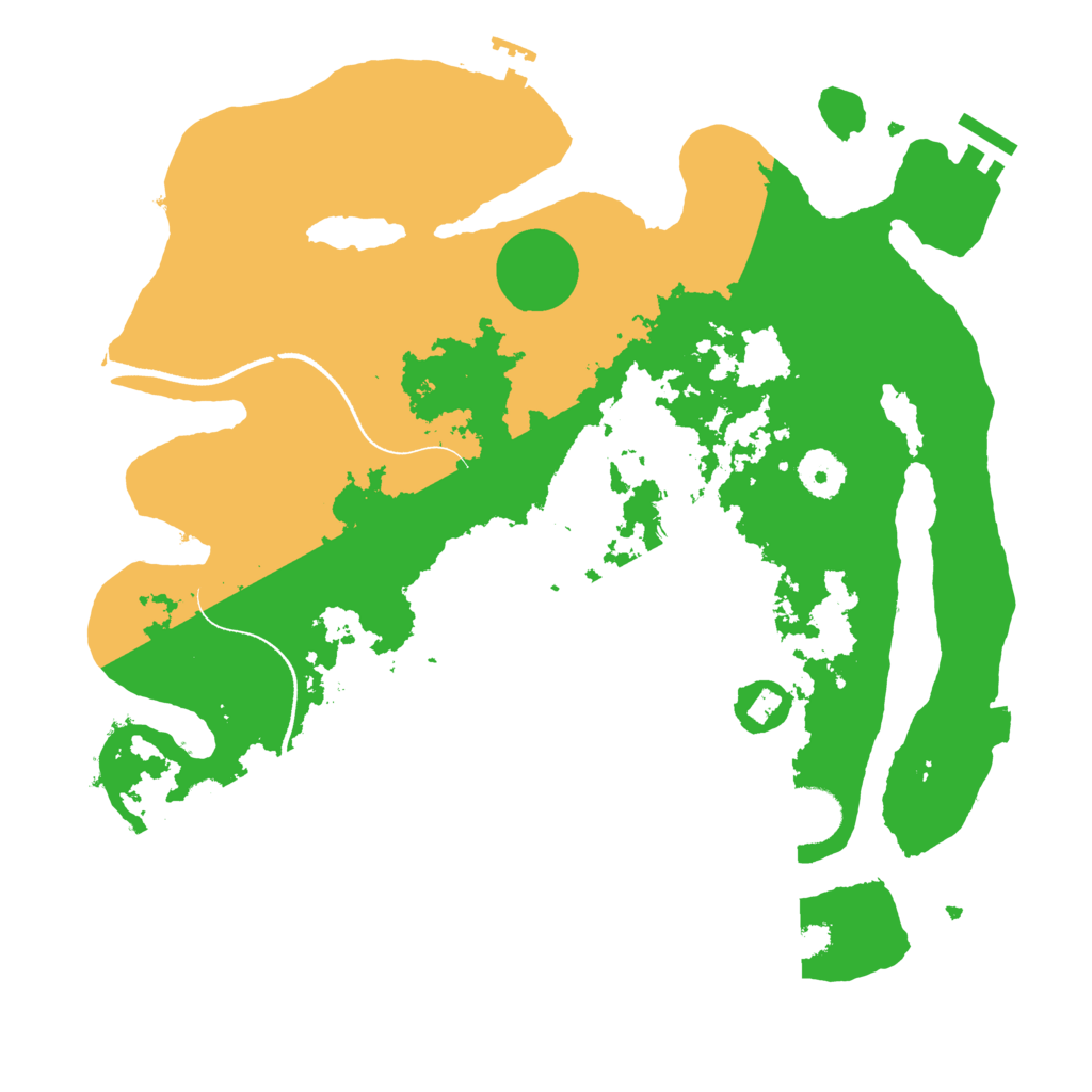 Biome Rust Map: Procedural Map, Size: 3500, Seed: 44387119