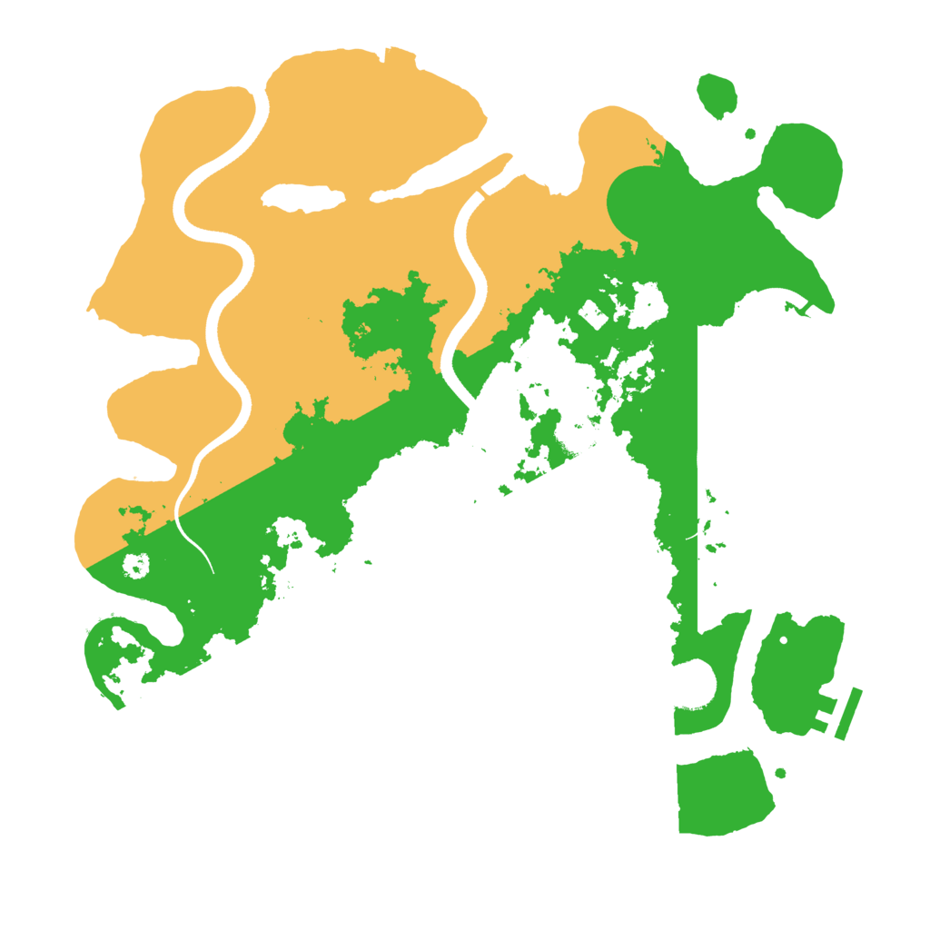 Biome Rust Map: Procedural Map, Size: 3500, Seed: 44387119