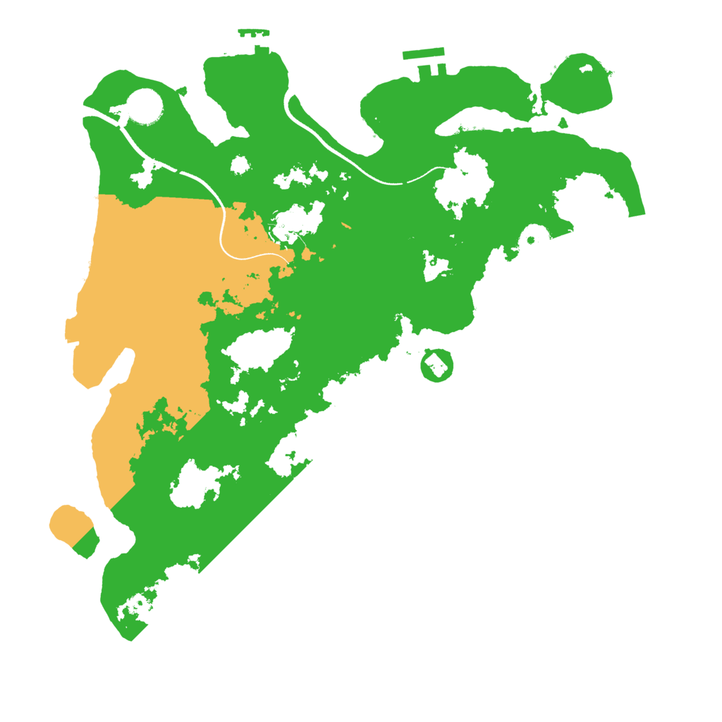 Biome Rust Map: Procedural Map, Size: 3500, Seed: 75958149