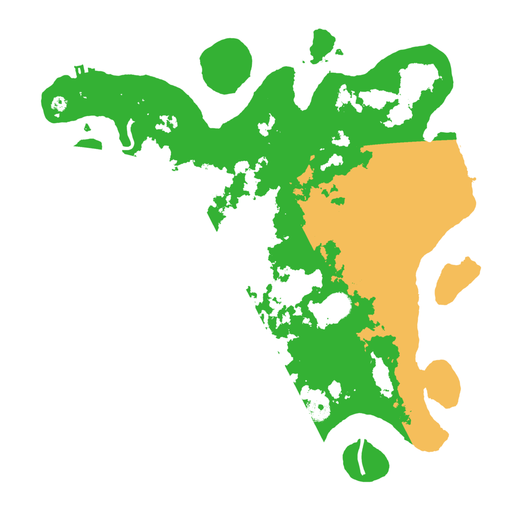 Biome Rust Map: Procedural Map, Size: 3500, Seed: 91544145
