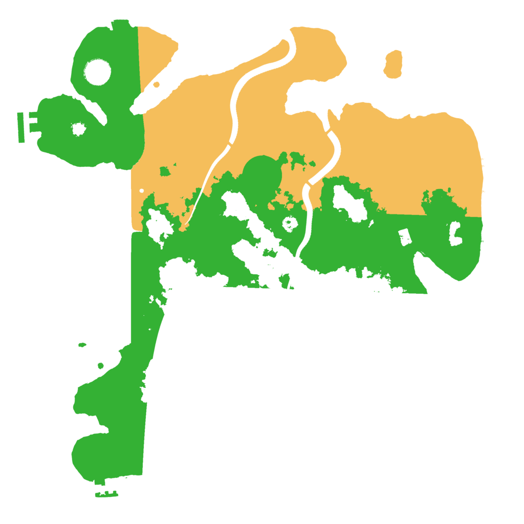 Biome Rust Map: Procedural Map, Size: 3500, Seed: 37178165