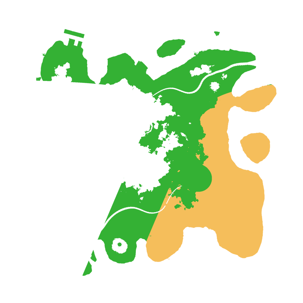 Biome Rust Map: Procedural Map, Size: 3000, Seed: 1234575572