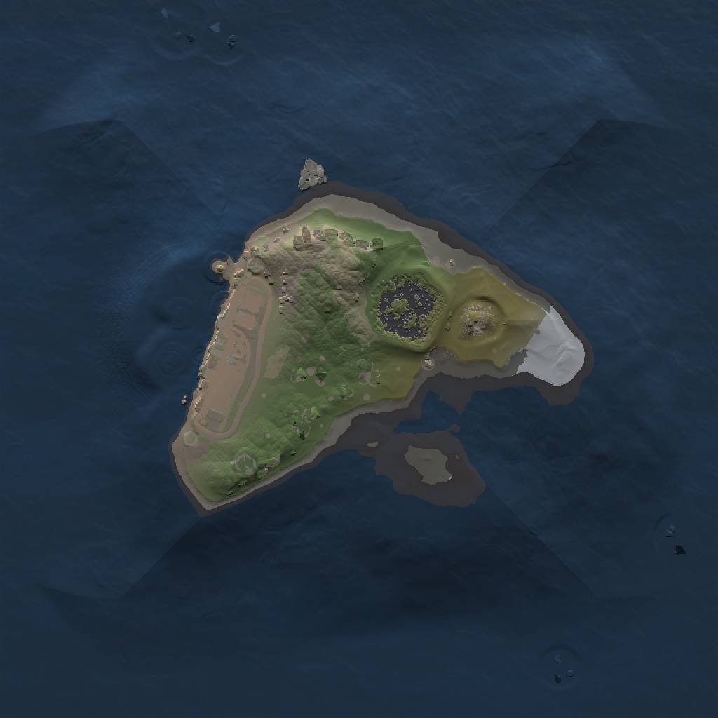 Rust Map: Procedural Map, Size: 1250, Seed: 901460528, 5 Monuments