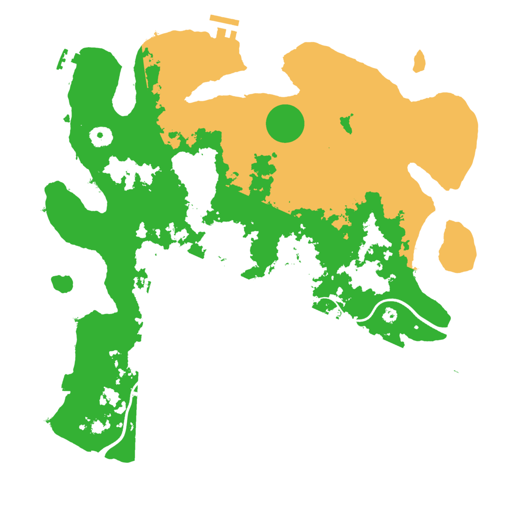 Biome Rust Map: Procedural Map, Size: 3500, Seed: 15454041