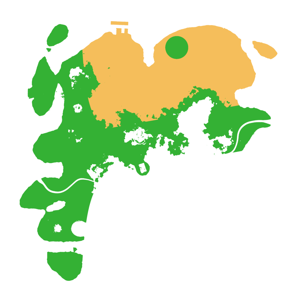 Biome Rust Map: Procedural Map, Size: 3500, Seed: 69904631