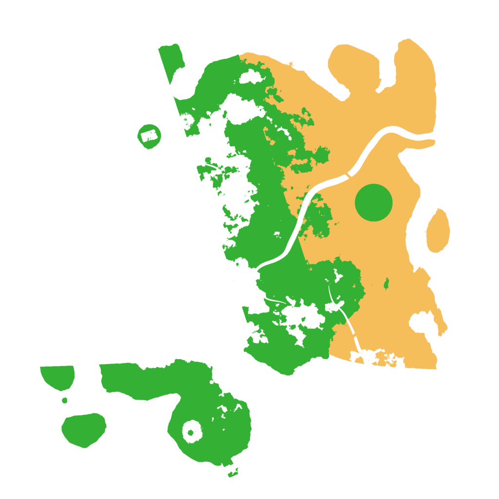 Biome Rust Map: Procedural Map, Size: 3500, Seed: 23718643